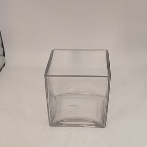 Square Glass Cube Vase 4"